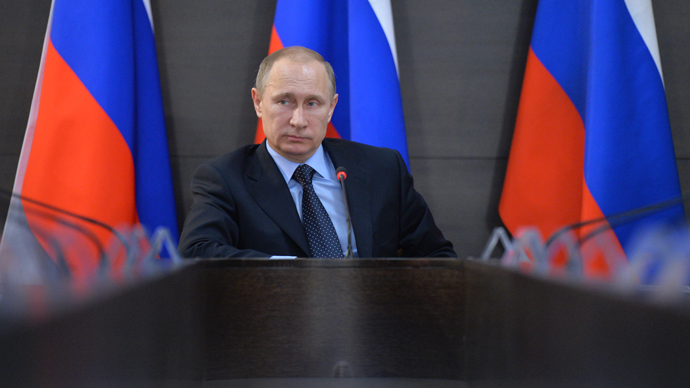 Tổng thống Nga Vladimir Putin c&aacute;o buộc Mỹ ủng hộ qu&acirc;n ly khai Bắc Caucasus. Ảnh: RIA Novosti