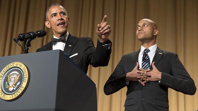 Tổng thống Obama ph&aacute;t biểu tại bữa tối của ph&oacute;ng vi&ecirc;n Nh&agrave; Trắng h&ocirc;m 25-4. Ảnh: Reuters