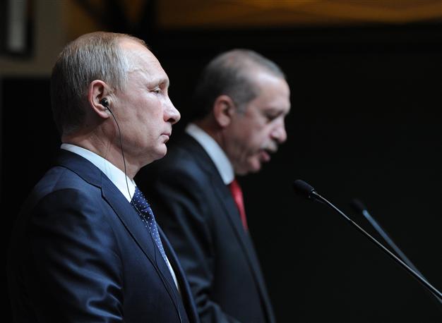 Tổng thống Erdogan: &Ocirc;ng Putin c&oacute; thể &ldquo;bỏ rơi&rdquo; &ocirc;ng Assad. Ảnh: Hurriyet Daily News