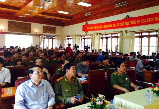 Quang cảnh buổi họp b&aacute;o