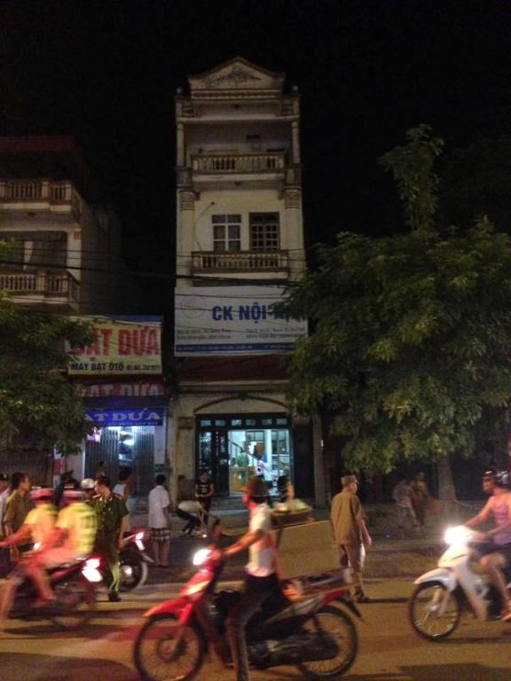 Ngôi nhà nơi nam thanh niên bị rơi xuống