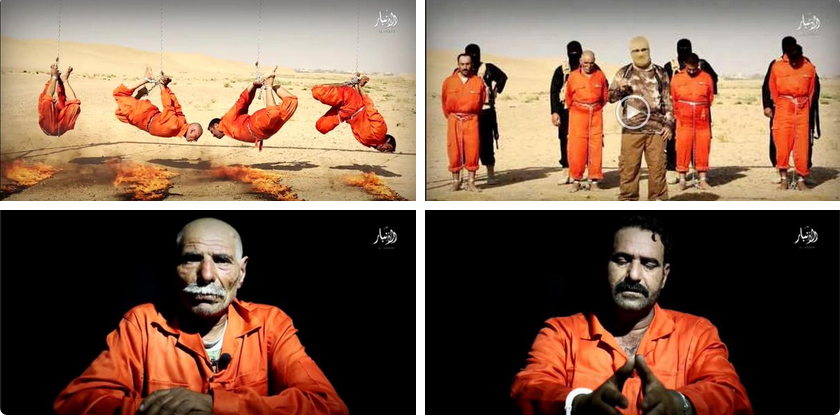 4 người đàn ông bị thiêu sống. Ảnh: Independent