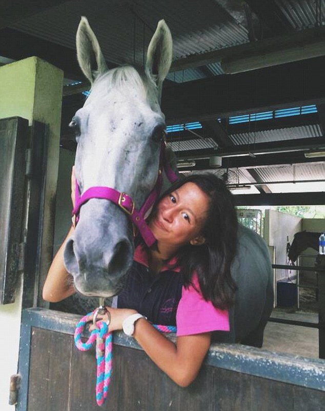 Police sources say Blanca (pictured) was watching television in the apartment&rsquo;s master bedroom while her parents watched TV in the living room shortly before the tragedy