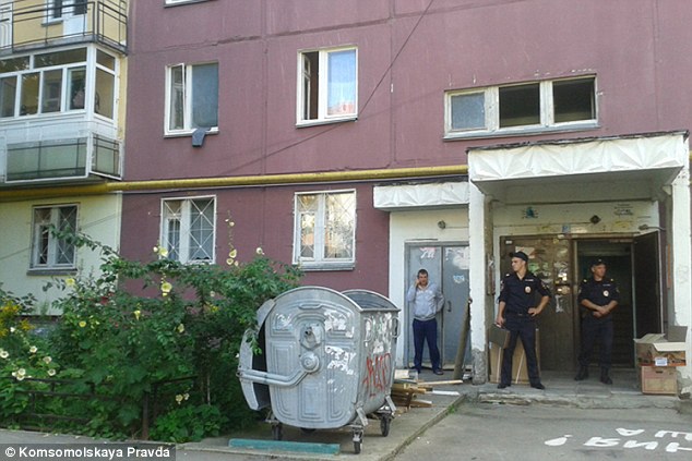 Horrific: The bodies were found inside the locked family home, with locals claiming they saw the father at the site