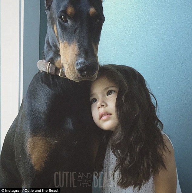 Inseparable: Dobermans are also known as Velcro dogs. They just want to be with their one human, explained Sienas mom&nbsp;