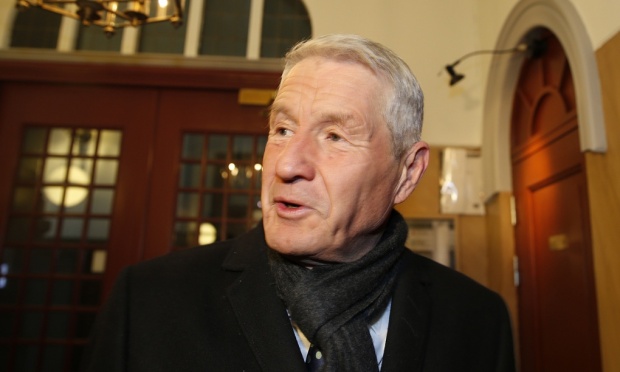 Thorbj&oslash;rn Jagland at the Nobel institute in Oslo.