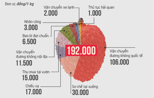 Vải thiều Việt Nam khó cạnh tranh với Trung Quốc trên đất Mỹ