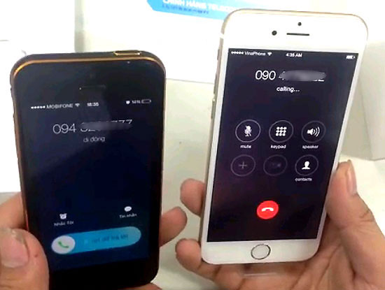 iPhone 6 lock dùng SIM ghép sử dụng bình thường với các nhà mạng tại Việt Nam. Ảnh: H.P.