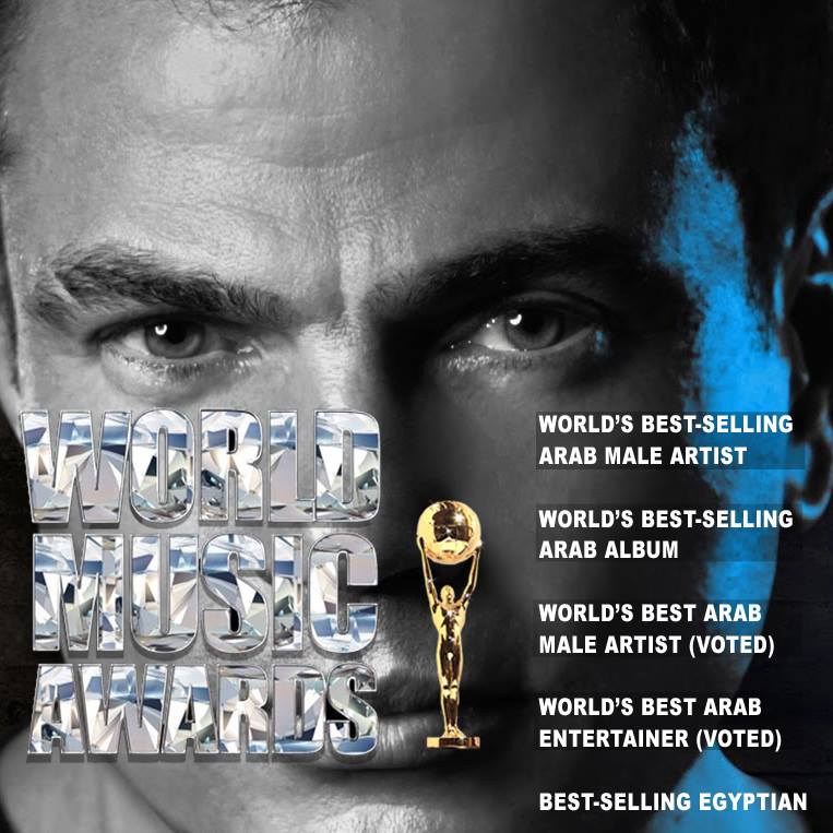 Ca sĩ Amr Diab của Ai Cập đoạt tới 4 giải trong l&atilde;nh thổ