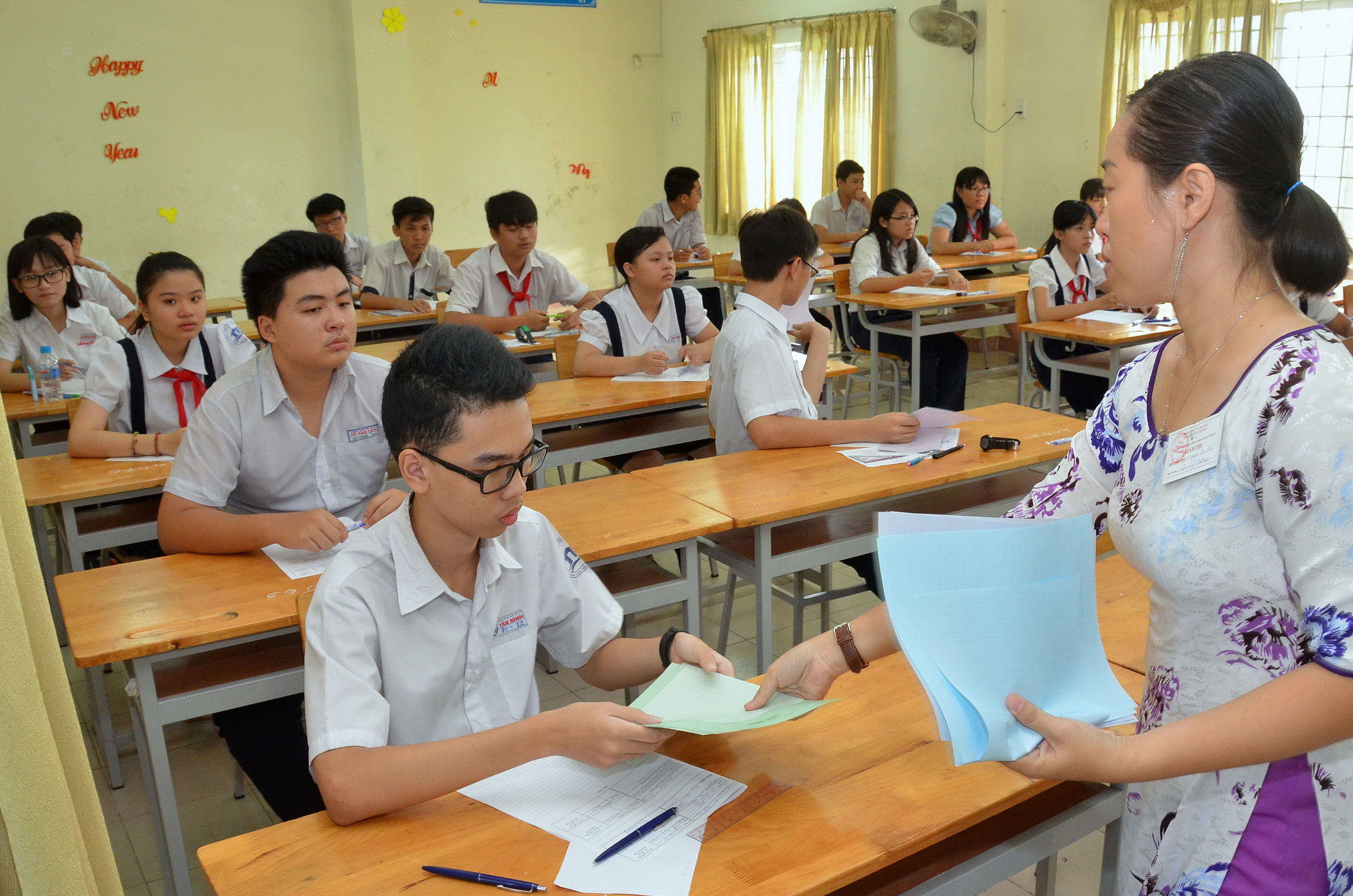 Thí sinh dự thi tại TP HCM Ảnh: TẤN THẠNH