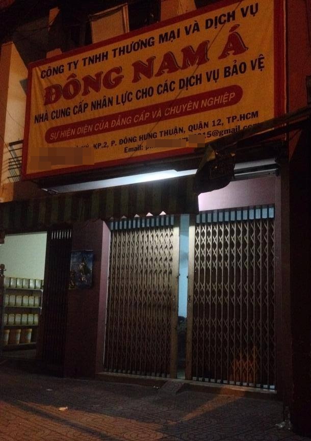 C&ocirc;ng ty TNHH TM v&agrave; DV Đ&ocirc;ng Nam &Aacute;, nơi xảy ra ẩu đ&atilde; khiến 3 người nhập viện, trong đ&oacute; c&oacute; cả phụ nữ.