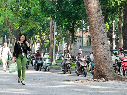 Rợp bóng cây xanh trên đường Tôn Đức Thắng, quận 1, TP HCMẢnh: HOÀNG TRIỀU