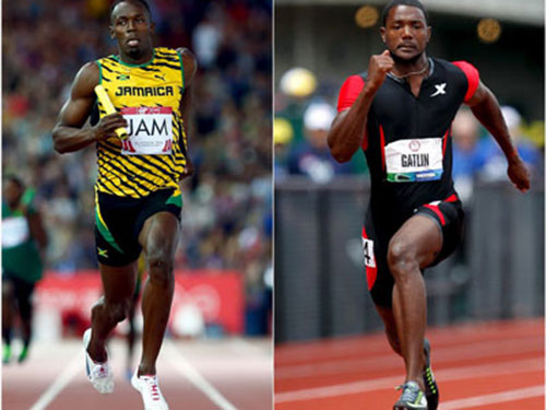 Justin Gatlin thách thức “tia chớp” Usain Bolt