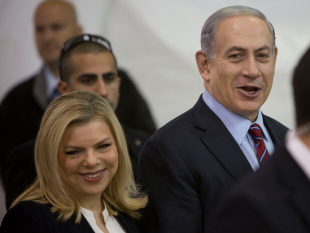 Vợ chồng Thủ tướng Israel Benjamin Netanyahu Ảnh: AP