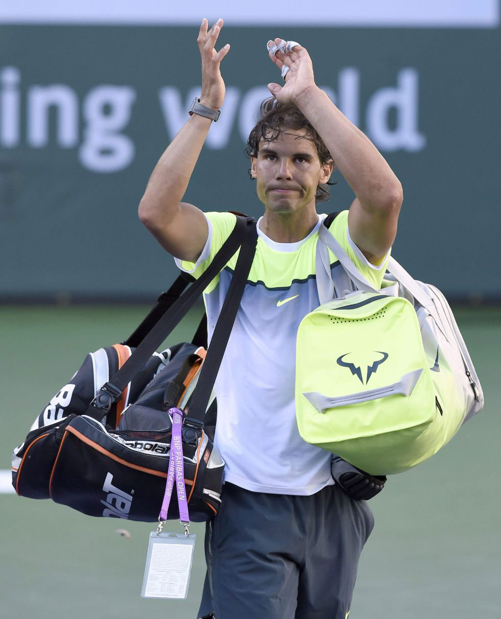 Nadal năm thứ hai liên tiếp bị loại trước vòng bán kết Indian Wells Ảnh: EFE