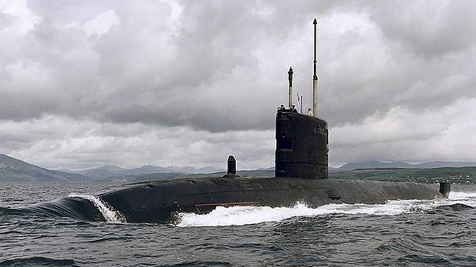Tàu ngầm hạt nhân HMS Talent bị hư hại do va phải băng trôi. Ảnh: Reuters