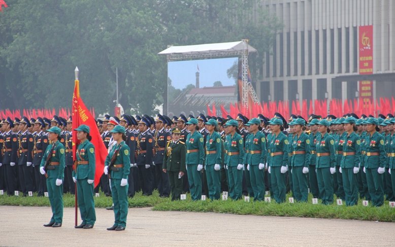 C&aacute;c lực lượng trang nghi&ecirc;m, sẵn s&agrave;ng cho Lễ m&iacute;t tinh v&agrave; diễu binh