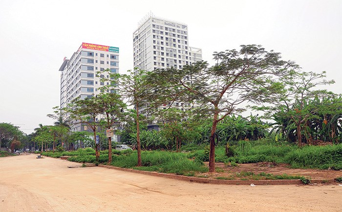 L&ocirc; đất n&agrave;y chỉ c&aacute;ch đường Lạc Long Qu&acirc;n khoảng 100m, hạ tầng đường x&aacute; đ&atilde; ho&agrave;n thiện, nhưng đ&atilde; nhiều năm kh&ocirc;ng c&oacute; dự &aacute;n n&agrave;o triển khai