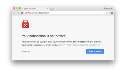 Những thiết bị quá cũ không thể truy cập web an toàn