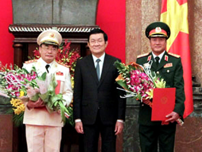 Có thêm 2 thượng tướng quân đội và công an