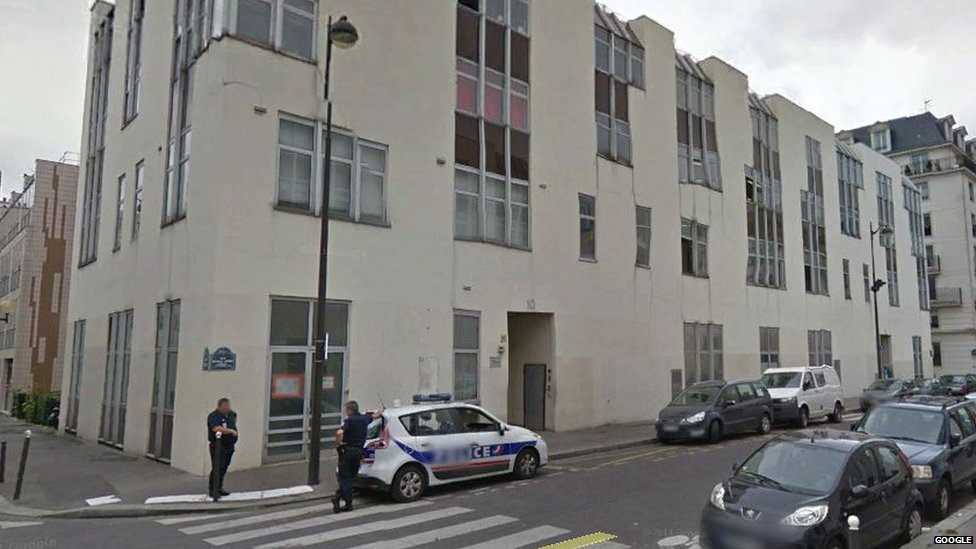 T&ograve;a soạn b&aacute;o Charlie Hebdo. Ảnh: Google