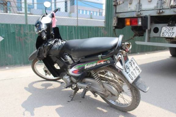 Chiếc xe máy của nạn nhân