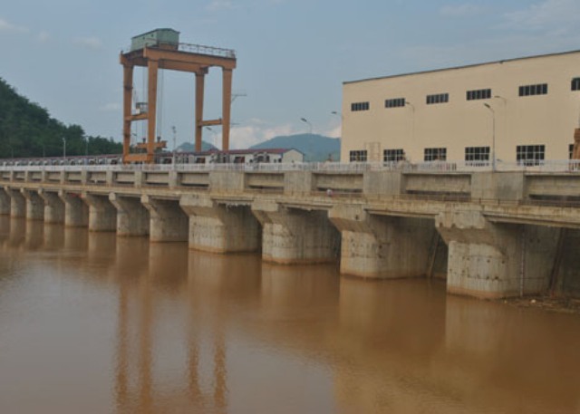 Khu vực cửa xả lũ Nh&agrave; m&aacute;y thủy điện B&aacute; Thước 2 (Thanh H&oacute;a) - nơi ph&aacute;t hiện x&aacute;c chết