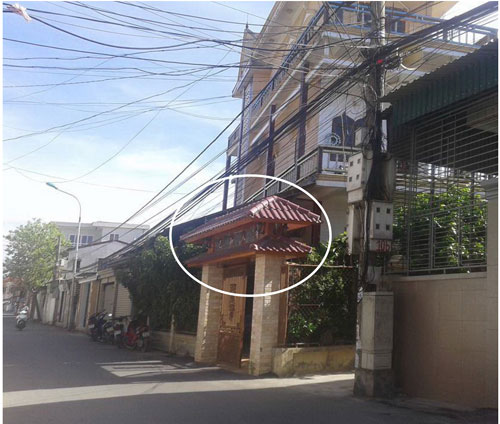 Nhà ông Đặng Hồng Tư, nơi công an thu giữ hàng ngàn bộ hồ sơ thương binh giả.