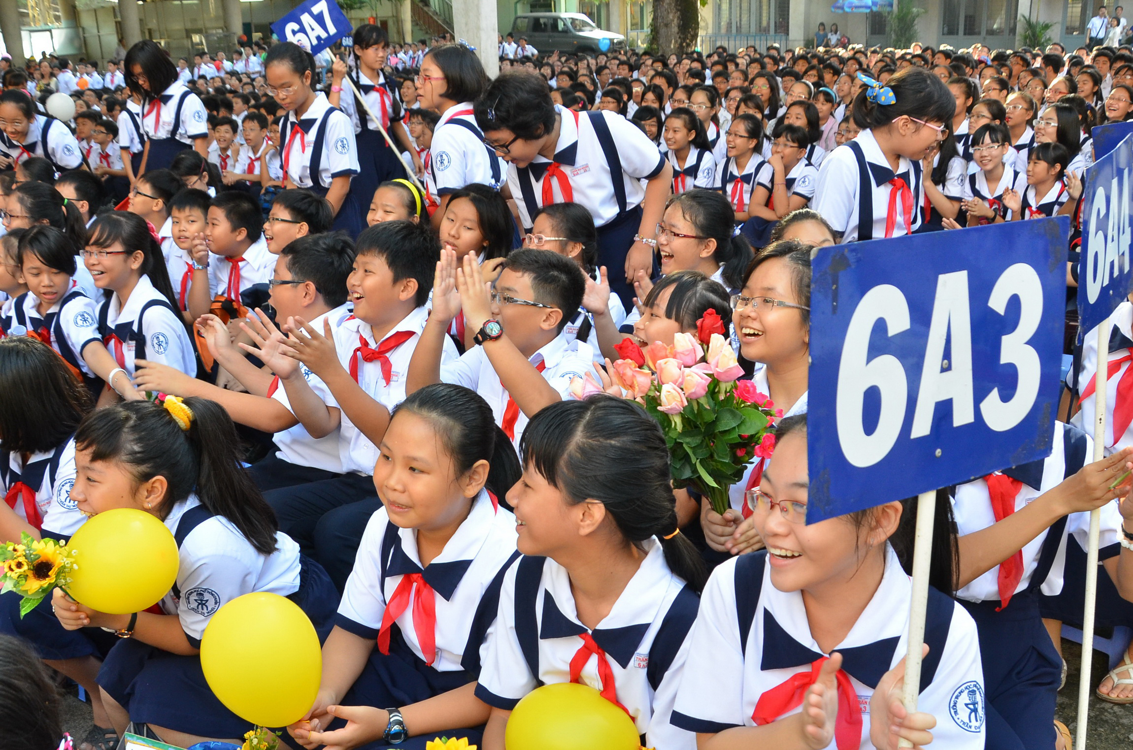 Năm nay, Trường THPT Chuy&ecirc;n Trần Đại Nghĩa kh&ocirc;ng tổ chức thi tuyển v&agrave;o lớp 6 như mọi năm  Ảnh: TẤN THẠNH