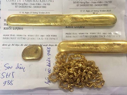 Rất khó phát hiện vàng dỏm Trung Quốc