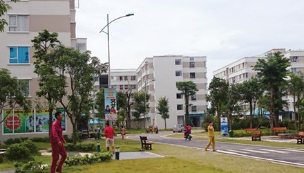 Khu nh&agrave; ở x&atilde; hội Đặng X&aacute; (Gia L&acirc;m, H&agrave; Nội).