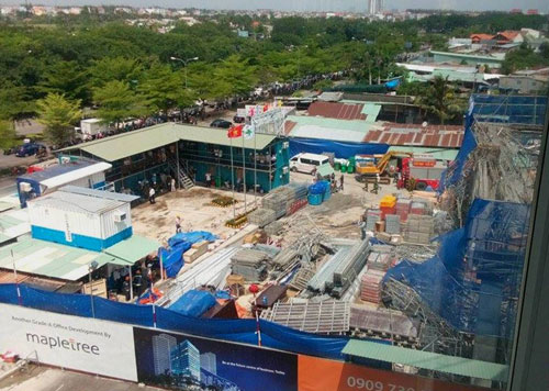 Hai vụ sập giàn giáo: 3 người chết, nhiều người bị thương