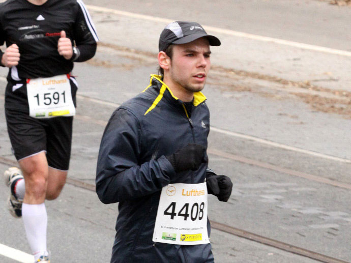 Andreas Lubitz trong một cuộc thi chạy Nguồn: AP