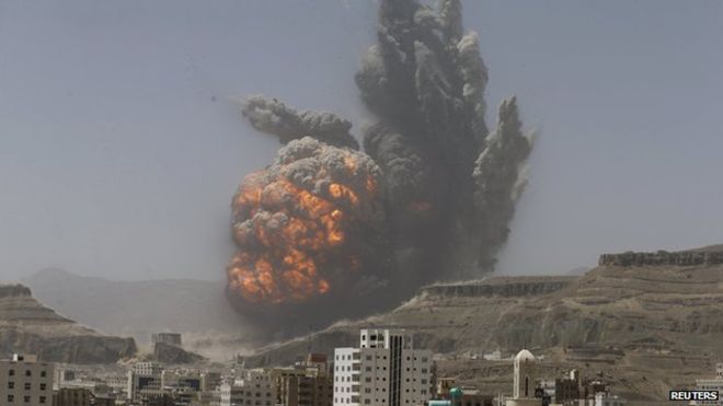 C&aacute;c vụ kh&ocirc;ng k&iacute;ch vẫn tiếp tục diễn ra tại Yemen. Ảnh: Reuters