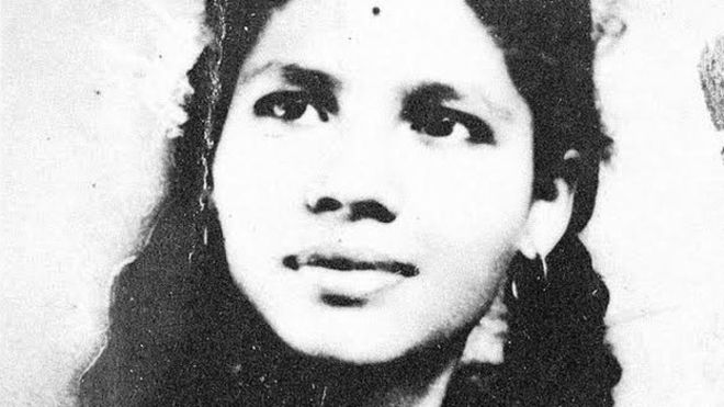 Aruna Shanbaug khi còn là thiếu nữ