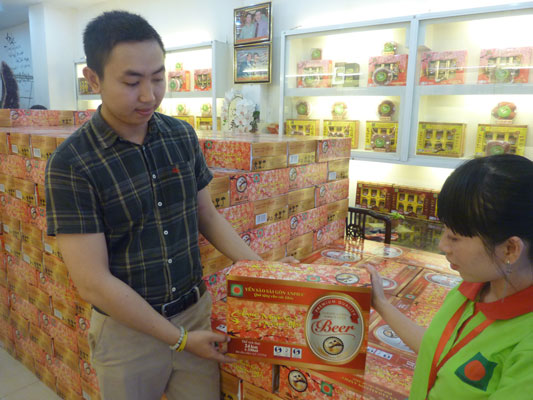 Quà Tết từ bia tổ yến