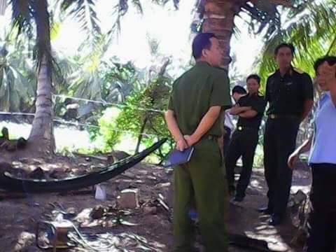 Hi&ecirc;̣n trường vụ tai nạn.
