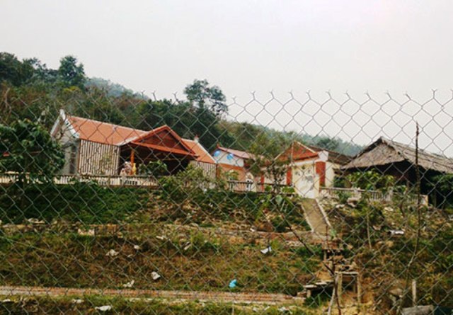 Trang trại nh&agrave; &ocirc;ng B&iacute; thư Huyện ủy Thạch Th&agrave;nh, nơi 12 con d&ecirc; cấp cho hộ ngh&egrave;ođi lạc v&agrave;o