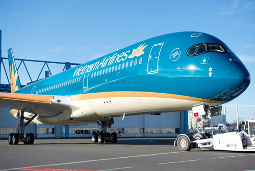 Trong năm nay, Vietnam Airlines sẽ nhận những chiếc m&aacute;y bay Airbus A350-900 th&acirc;n rộng để đổi mới đội ngũ m&aacute;y bay