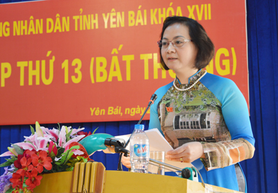 Bà Phạm Thị Thanh Trà, tân Chủ tịch UBND tỉnh Yên Bái - Ảnh: Báo Yên Bái