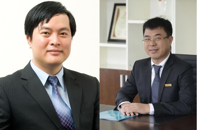 Ông Phạm Duy Hiếu (trái) và ông Cù Anh Tuấn (phải)