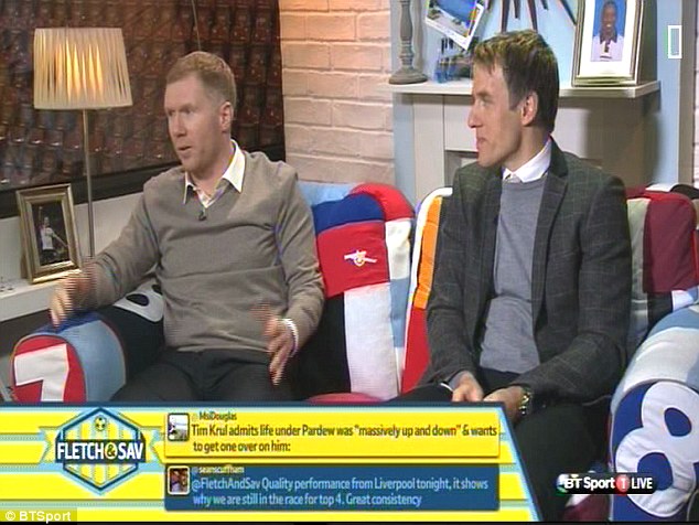 Paul Scholes trong talk show sáng 11-2