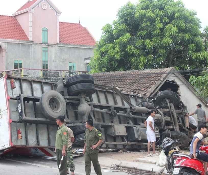 Hiện trường vụ tai nạn.