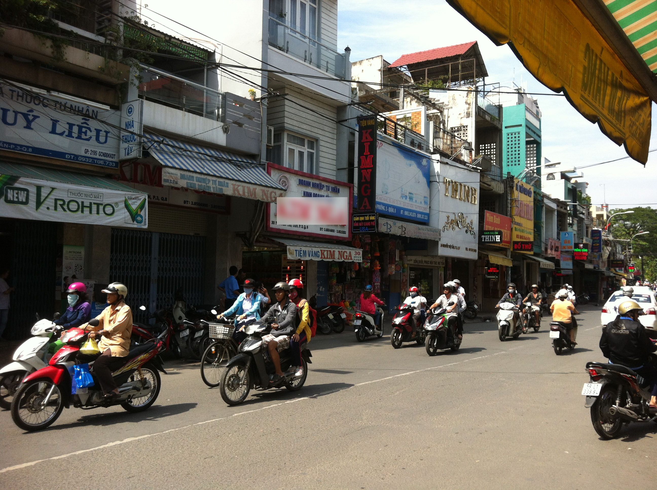 Khu vực đường Nguyễn Thị Tần, nơi nh&oacute;m d&agrave;n cảnh cướp tiền của anh K. nhưng kh&ocirc;ng th&agrave;nh.