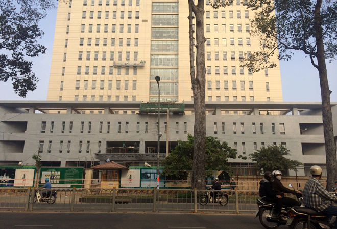 Trụ sở C&ocirc;ng An TP HCM do CC1 đang thi c&ocirc;ng, sắp b&agrave;n giao trong thời gian tới.