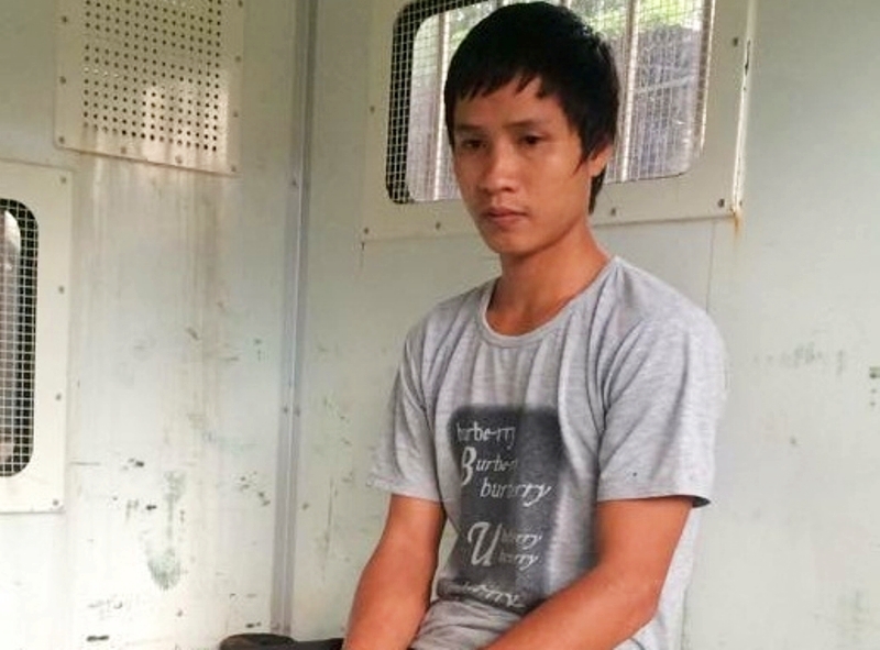 Đối tượng Nguyễn Ngọc Anh, tại cơ quan c&ocirc;ng an.