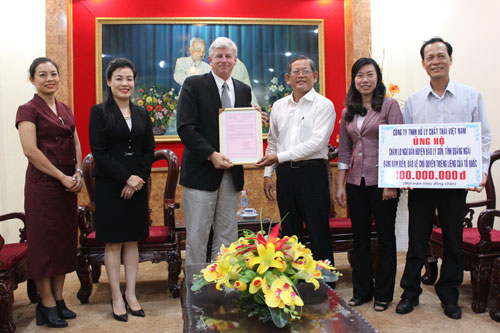 VWS ủng hộ ngư dân Lý Sơn 100 triệu đồng