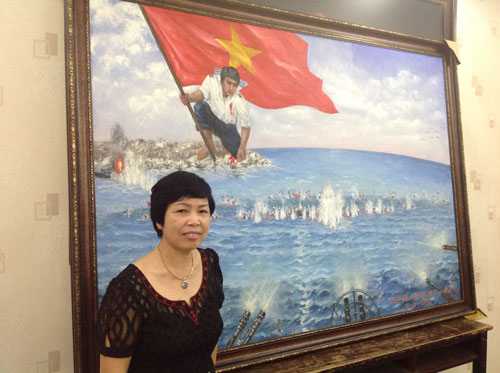 Bức tranh “Gạc Ma - Vòng tròn bất tử” đã có giá 1,1 tỉ đồng