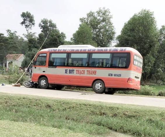Hiện trường vụ tai nạn. Ảnh: L. Quyết