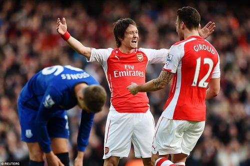 “Pháo” gầm vang ở Emirates, Everton trắng tay